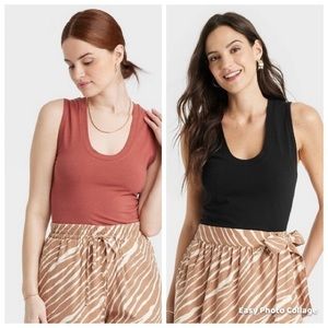 Lot of 2 - A New Day U- Neck Slim Fit Tank Tops